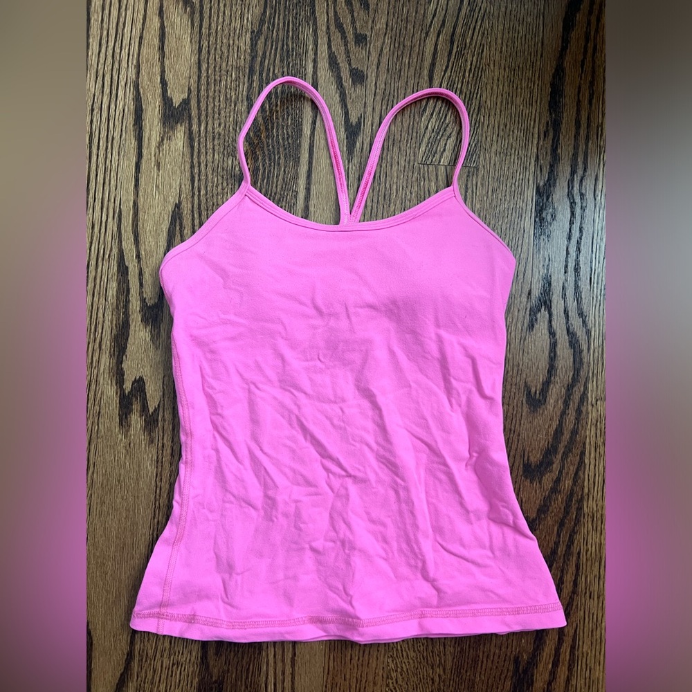Pink Women's Lululemon Spaghetti Strap Tank Top